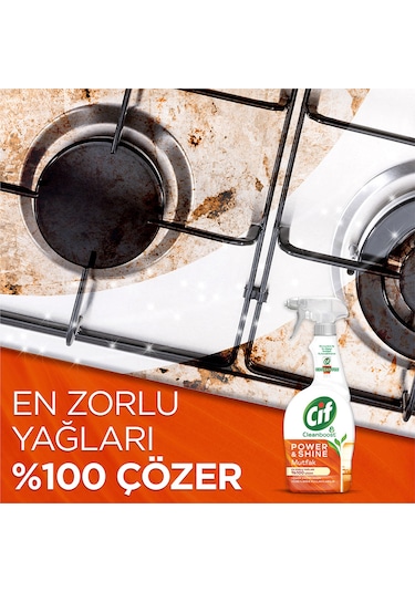 Cif Power & Shine Sprey Mutfak Temizleyici 4 x 750 ML