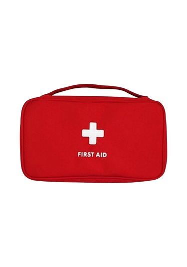 Ev İlaç Çantası Taşınabilir Seyahat İlk Yardım Kiti Tıbbi Acil Durum Kiti Organizatör Açık Tıp Hap Depolama Taşıma Çantası Çantası Kırmızı Xxl