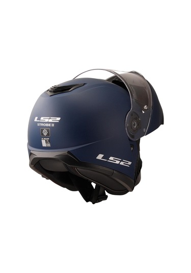 Ls2 Strobe 2 Çene Açılır Motosiklet Kaskı Mat Mavi