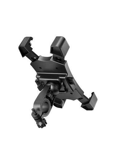 Vkemall Bisiklet Telefon Tutucusu, 6.5 İnç'e Kadar Telefonları Uyumlu, 3 Cm'yi Aşmayan Direk Çapı, Abs Malzeme, Siyah Renk