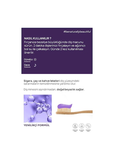 The Ceel Mor Aktif Karbon Diş Beyazlatma Seti (Mor Karbon Diş Macunu 75 Gr + Mor Karbon Diş Tozu 50 Gr)