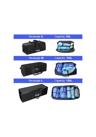 Novahub Seyahatlerinizde Yardımcı Olacak Dayanıklı Ve Büyük Boyutlu Oxford Kumaş Çanta Siyah, Pratik Tasarım Siyah