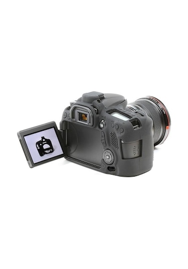 Easycover Canon 70D Silikon Kılıf Ecc70Db (Siyah)