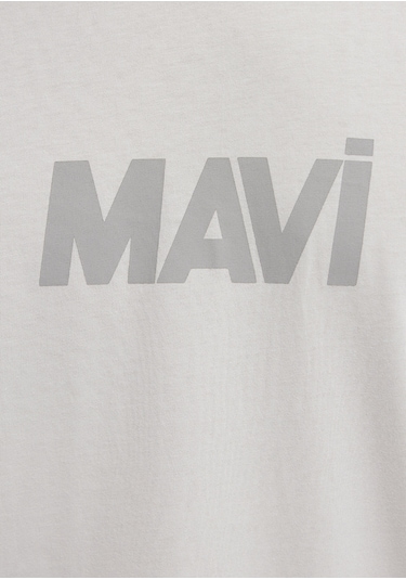 Mavi - Mavi Logo Baskılı Gri Tişört 0612896-70080