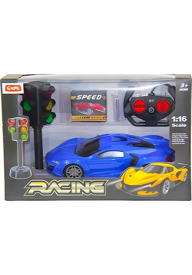 Ctoys 1:16 Uzaktan Kumandalı Usb Araba Rc Trafik Işıklı Mavi 29ac Mavi