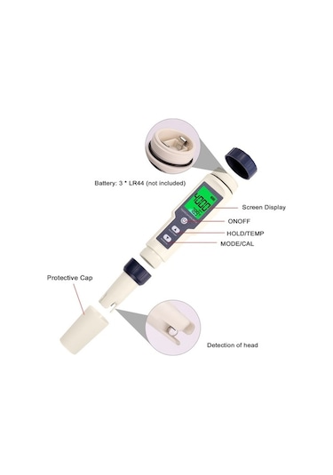 Maoyaya Profesyonel Su Kalite Dijital Test Cihazı Ph/ec/tds/tuzluluk/termometre