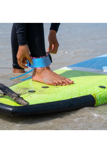 Kosona Yeşil 7mm Tpu Sörf Kordonu Düz Kordon - 6ft Uzunluk, 190g Ağırlık