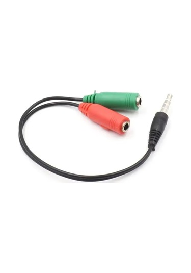 3.5 Mm Stereo Kulaklık 3 Çizgili + Hoparlör Çoklayıcı Kablo