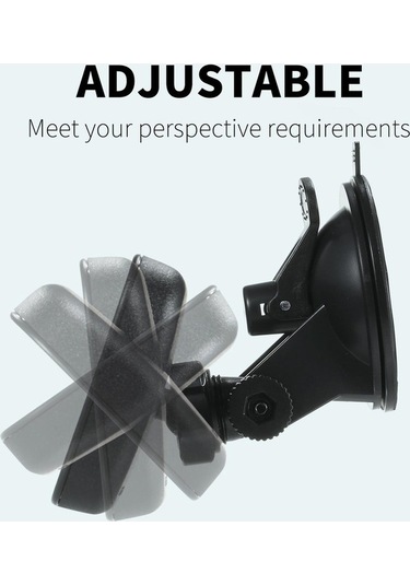 Novahub Siyah Abs Vantuz Dikiz Aynası - Geniş Açı - Suv Ve Otomobillere Uygun