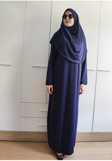 Tek Parça Namaz Elbisesi (Lacivert) Lacivert