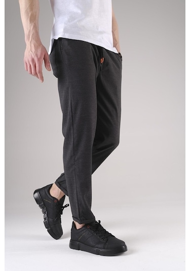 Oksit Joy Erkek Beli Lastikli Duble Paça Erkek Jogger Pantolon