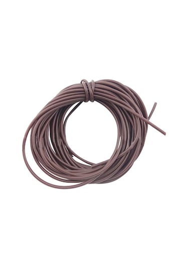 Kahverengi Dayanıklı Anti-ısırık Dolaşmayan Silikon Balıkçılık Teli Boru Takımı Aksesuarları