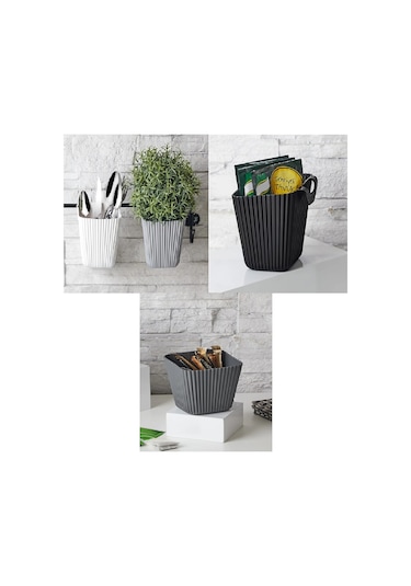 Duvara Asılan Çok Amaçlı Organizer - 2'li Saksı Set