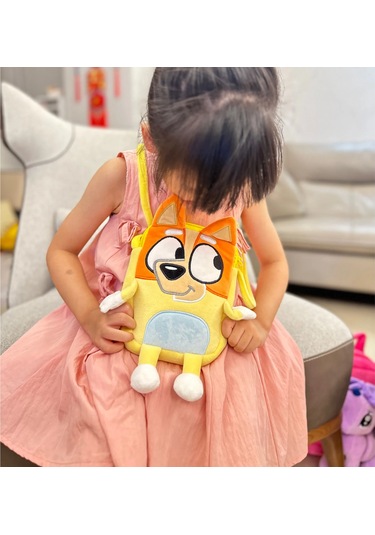 Yeni Bluey Köpek Crossbody Çanta Kalem Çantası Çocuk Karikatür Köpek Bluey Aile Style D Style D Çok Renkli