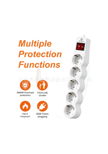 Joyjadehub Avrupa Standardı Avrupa Fiş Şeridi Avrupa Standardı