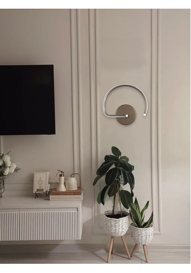 Gigi Aplik Kahverengi Gün Işığı Ledli Banyo Led Duvar Aplik Kahverengi