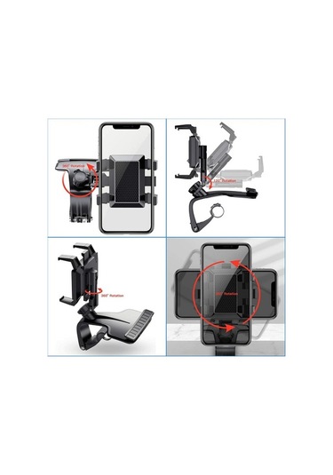 Joyhub Betty Becky Dur Işaretli 1200 Derece Dönen Araba Dashd Cep Telefonu Tutucu Siyah Havalandırma 461eız