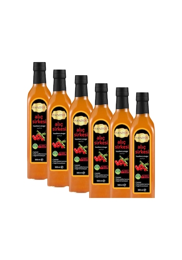 Hanzade Bitkisel Alıç Sirkesi 6 x 500 ML