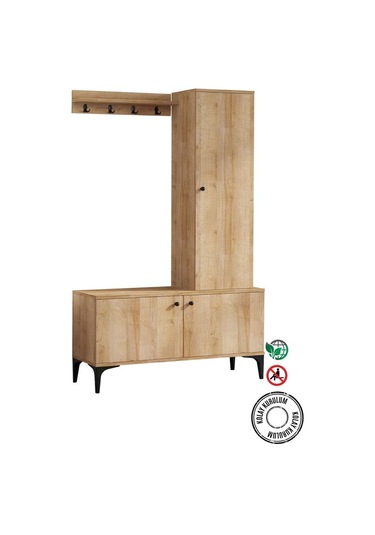 Decormet Lex Vestiyer Safir Meşe Çok Renkli