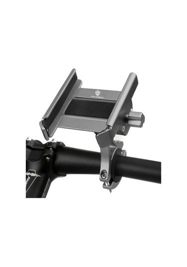 Cyclıngbox-yükseltilmiş Alüminyum Alaşım Bisiklet Cep Telefonu,ya18857tc-1 Gri