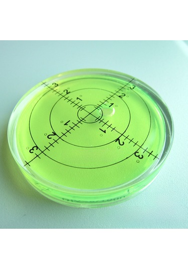 Hangfox 60x12mm Çaplı Evrensel Seviye Niveli - Ölçü Çizgili Dairesel Hava Balonu İle Düzlem Ve Makine Seviyesi Ölçümü