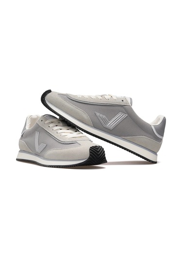 Lufian Gaban Erkek Deri Sneaker Ayakkabı Gri Beyaz