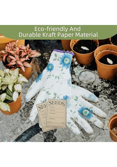 Pazly 100 Adet Kendinden Yapışkanlı Tohum Zarfı - Organizasyon Ve Koruma İçin Kraft Kağıt Seti