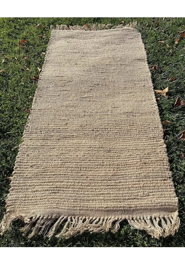 Eko Halı Echo Jüt Ech 02 Natural Dekoratif Jüt Kilim Naturel Bej