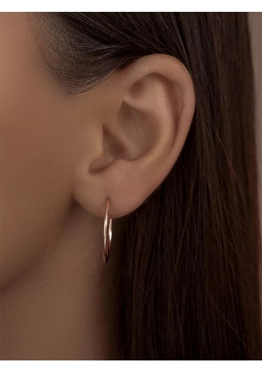 Veronika 925 Ayar Gümüş Klasik Balık Pabuç Küpeler 19467449 Altın