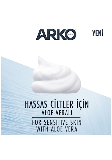 Arko Men Sensitive Tıraş Köpüğü 4 x 200 ML