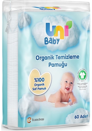 Uni Baby Bebek Temizleme Pamuğu 60 Adet Tekli Pk 12 Li Set 12'li Set
