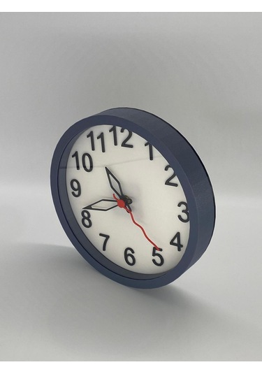 Klasik Duvar Saati Koyu Gri Kasa