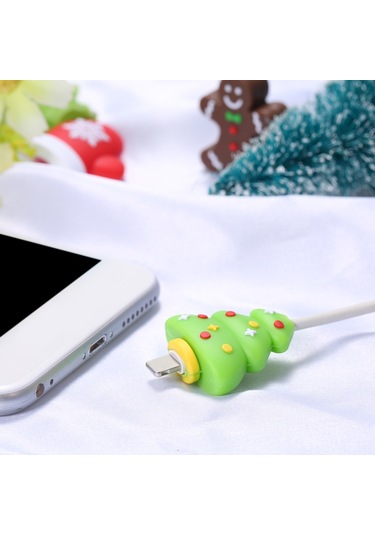 Honmex Noel Ağaç Desenli Kablolu Koruyucu, Kabloları Kırılmadan Ve Yırtılmadan Korur, Decora Ve Tanımlama Kolaydır