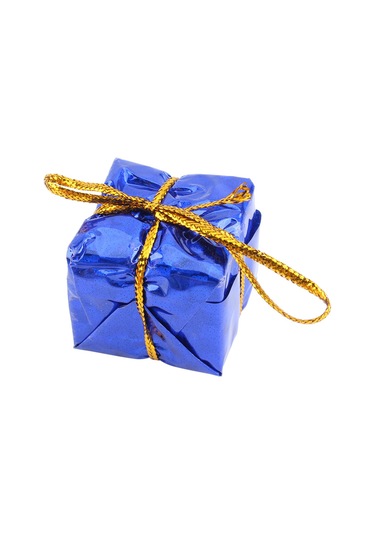 Xindoker Noel Ağaç Dekorasyonu 12'li Paket - 2.5cm Köpük Hediye Kutusu, Parlak Renkli Folyo, Ev/ofis Noel Süsleri