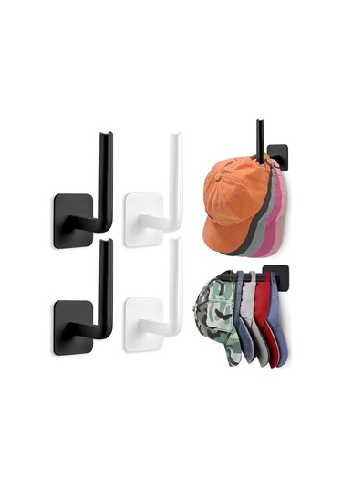 2/4/6 Adet Kap Tutucu Şapka Rafı Beyzbol Kapaklar İçin Yapışkan