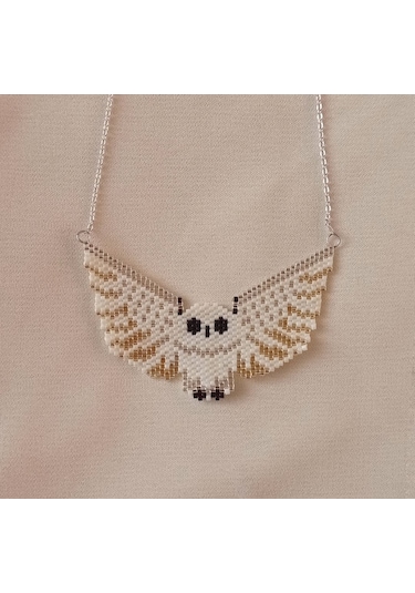 Harmeljewelry Baykuş Kolye Gümüş