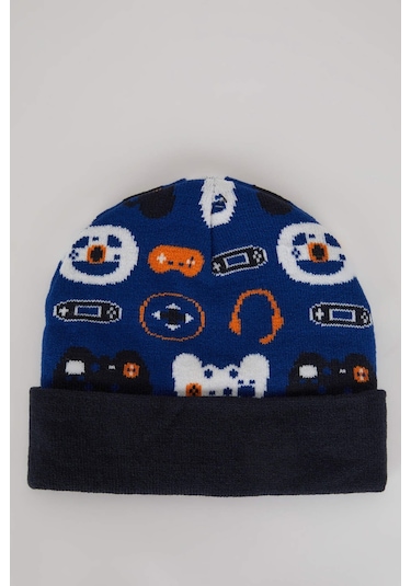 Defacto Erkek Çocuk Desenli Triko Bere A5466A823WNKR1