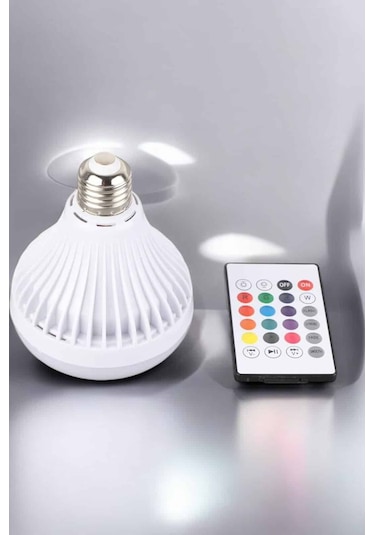 Kablosuz Bluetooth Hoparlör Led Lamba