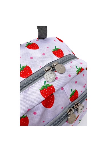 Superbag Kız Çocuk Ilkokul Çantası Çilek Desenli Sırt Çantası Beslenmelik Ve Kalemlik 3'lü Set