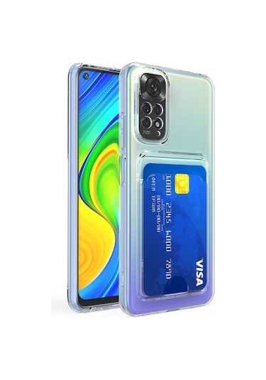 Apsuwa Xiaomi Redmi Note 11 Pro Kamera Korumalı Kartlıklı Setra Şeffaf Silikon Kılıf