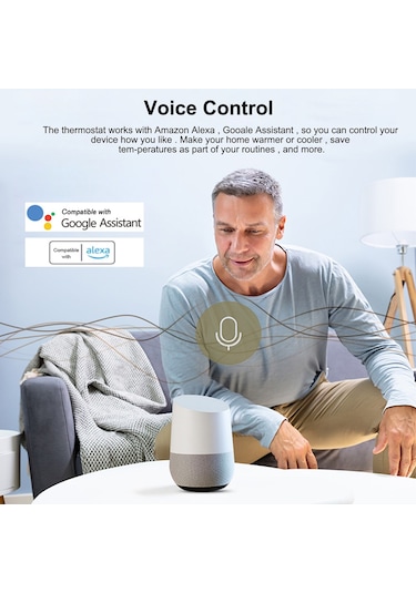 Ewelink Wifi Akıllı Su Gaz Kazanı Termostatı Dijital S6360w-ewl-gc