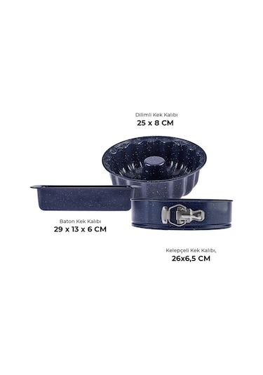 Emsan Wellbake 3'lü Kek Kalıbı Seti