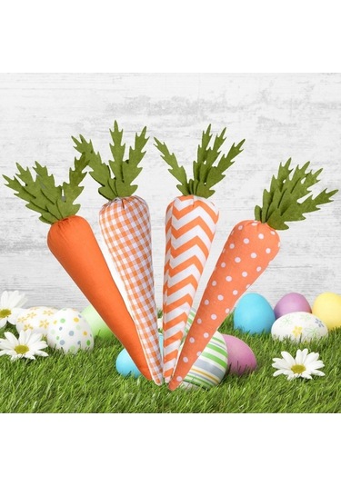 Pazly Turuncu-seri Süslemeleri Suntek Paskalya Oturma Odası Havuç 4x Yb