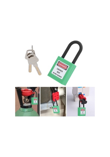 Tenfowee Endüstriyel Nylon İzole Güvenlik Kilitleri - 38mm Sıcaklık Dayanıklı -57 C/+177 C Elektrik/hidrolik Uygulamaları İçin Mor Plastik Kilit Diğer