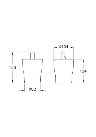 VitrA Eternity A4430839 Pamukluk, Siyah