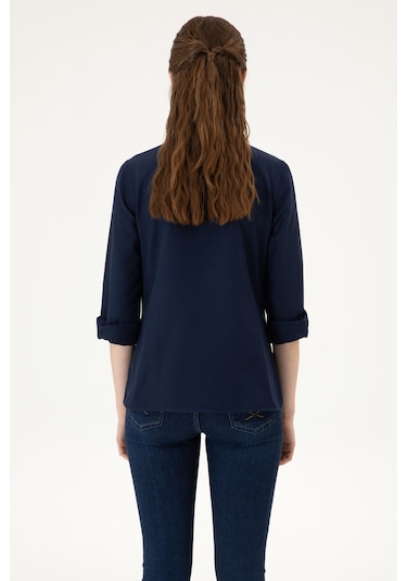 U.s. Polo Assn. Kadın Lacivert Gömlek Basic 50316711-vr033 Lacivert