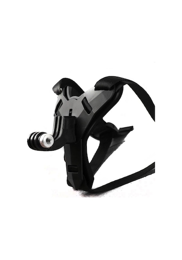 Tüm Aksiyon Kameralara Uyumlu Kask Çene Bağlantı Kayışı Siyah