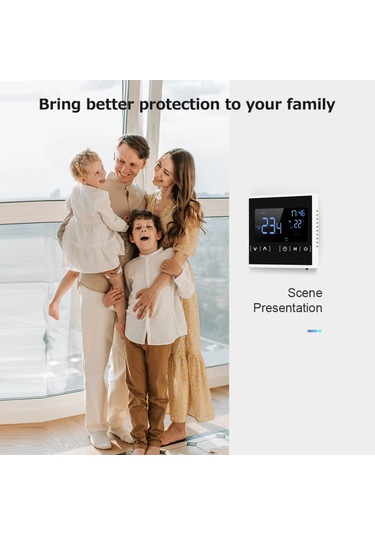 Termostat Mh-1822d-wıfı Ev Zemin Isıtma Lcd Akıllı Otomatik Dijital Ekran 6 Mod Sabit Sıcaklık Termostat Kontrol Tablosu