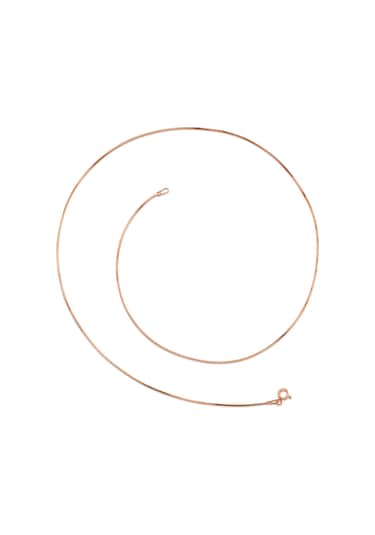 Ince Yılan Snake Gümüş Kolye Zincir Chain 50Cm 2,5Gr Msn20