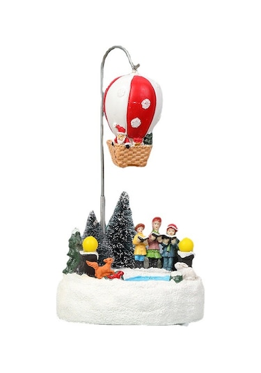 Mufunye Döner Işıklı Müzikli Noel Geyik Dekoru - Ev Dekorasyonu İçin Şık Ve Dayanıklı